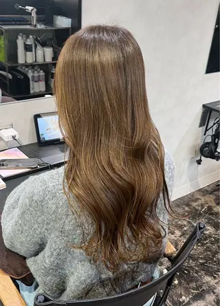 ロング カラー 透明感カラー/パーマ 🌀アオノのヘアスタイル