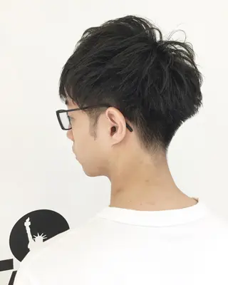 ショート メンズ 透明感カラー 松田晃代のヘアスタイル