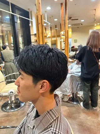 ショート パーマ メンズ Lit.自由が丘（SENJYU自由が丘）所属・【髪質改善/美髪】 ⭐️川嶋 陸央⭐️のヘアスタイル