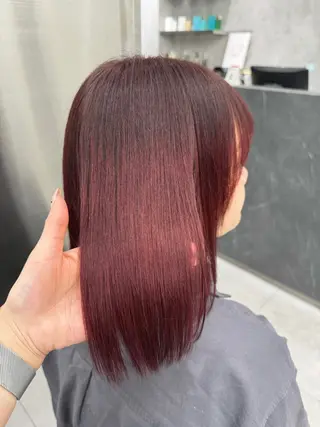 カラー 𝐥𝐚𝐲𝐞𝐫 韓⛓️ ブリーチのヘアスタイル