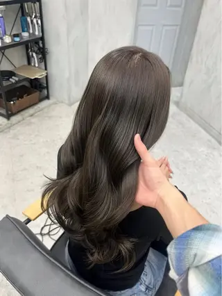 ロング 新宿📍韓国ヘア 🇰🇷透明感カラーのヘアスタイル