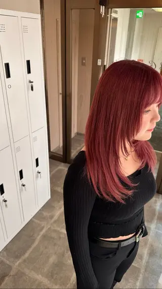 ロング カラー ヘアアレンジ cecil hair 難波店所属・髪質改善透明感カラー /SHOGO☀️のヘアスタイル