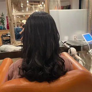 セミロング 髪質改善/shuki 韓国/代表取締役のヘアスタイル