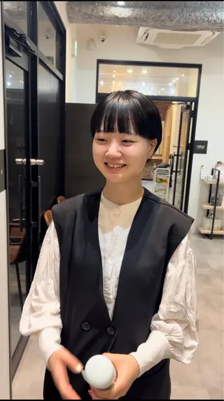 ショート カラー しおり/パーマ/ newi町田のヘアスタイル