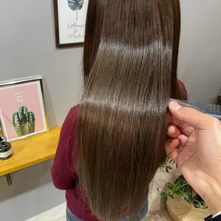 セミロング 渡辺俊介 暗髪カラー /美髪矯正/髪質改善のヘアスタイル