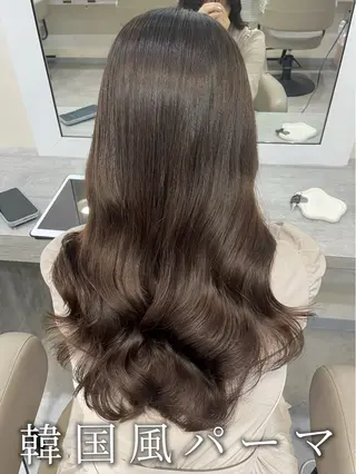 ロング パーマ 韓国風パーマ/ヘア セット/店長みづきのヘアスタイル