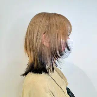 ショート カラー 大阪ウルフカット ハッシュカットのヘアスタイル