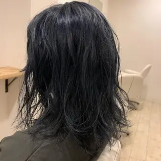 ミディアム カラー パーマ/透明感カラー /ボブ/吉田一生のヘアスタイル