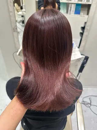 ミディアム カラー 韓国レイヤー✨ yasuko銀座のヘアスタイル