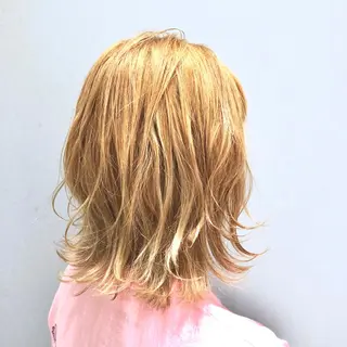 ミディアム カラー 🌈ぷる艶カラー🌈 髪質改善👑柳沼尚貴のヘアスタイル