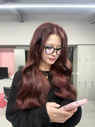 ロング カラー ヘアアレンジ ブリーチカラーLAME 心斎橋 ブリーチ/ケアブリーチ/ブリーチなしダブルカラー所属・韓国レイヤー/ボブ メンズカット/きらりのヘアスタイル