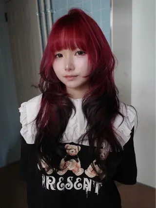 ロング カラー 原宿ハイトーンカラー 🥑/aimuのヘアスタイル