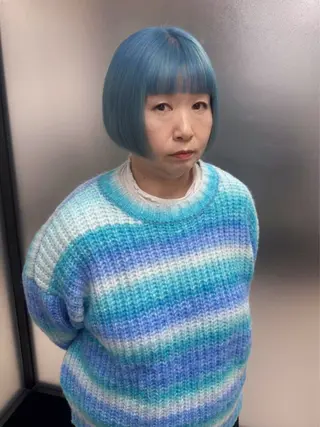 ショート カラー SALOWIN 原宿 IL Salice所属・MIMI🌻໋᳝݊ 個性派カラー⑅ ⸝꙳のヘアスタイル