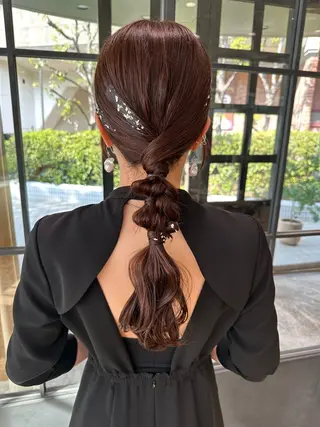 ロング 平野恵/透明感カラー ブリーチ/ボブのヘアスタイル