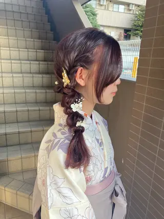 ヘアアレンジ yukari 艶髪ヘアのヘアスタイル