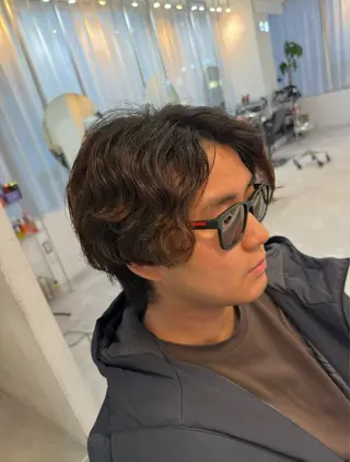 ミディアム パーマ メンズ 🫧Agu gina /Yusei🦋のヘアスタイル