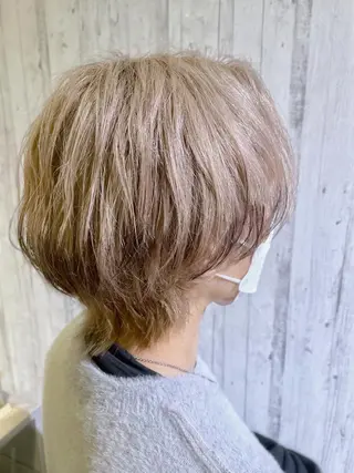 ミディアム カラー メンズ EMANON新宿南口所属・ケアブリーチ×艶カラ ー️🫧Shioriのヘアスタイル