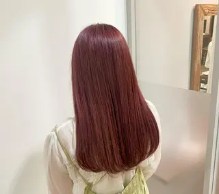 ロング カラー たなか もえなのヘアスタイル
