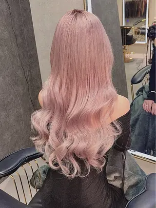 ロング Nuit 新宿所属・エクステ×ブリーチ× レイヤー🌟Kのヘアスタイル