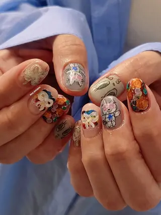 ネイル 3dパーツ/流行り 👧shushu❤️のネイルデザイン