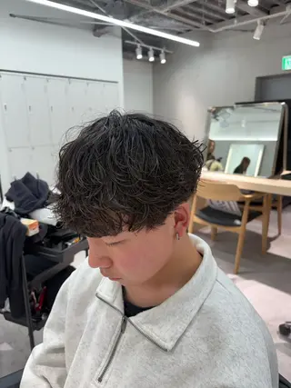 パーマ メンズ メンズカット松戸/韓 国/メンズパーマ航太のヘアスタイル