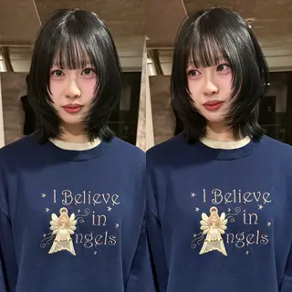 ミディアム カラー mai / linoah˚✧のヘアスタイル