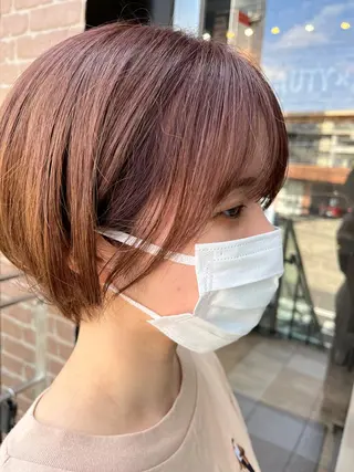 ショート カラー パーマ ヘアアレンジ メンズ キッズ ネイル マツエク・マツパ アイブロウ times salon名駅所属・久木原 ゆりのヘアスタイル