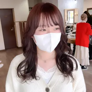 セミロング カラー あ あのヘアスタイル