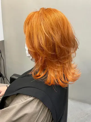 ミディアム カラー 福永速人 /メンズパーマのヘアスタイル