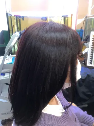 ミディアム カラー 桧山 真のヘアスタイル