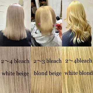 セミロング カラー 🧸柔らかいベージュ カラー🧸氏家達哉のヘアスタイル