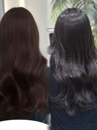 ロング 韓国ヘア/艶髪ロング グレージュ/kanaのヘアスタイル