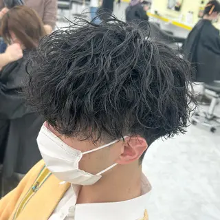 ショート カラー パーマ メンズ 韓国レイヤーカット /REIのヘアスタイル