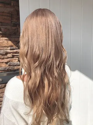 ロング カラー 髪質改善✨️透明感カ ラー✧*。山下さいみのヘアスタイル