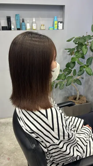 ミディアム 木村 彩乃のヘアスタイル