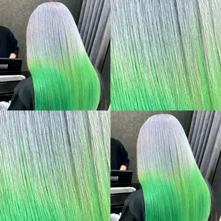 ロング カラー DESIGNSALON LIA所属・問屋町のブリーチデザ イン屋さん🌈ゆうまのヘアスタイル