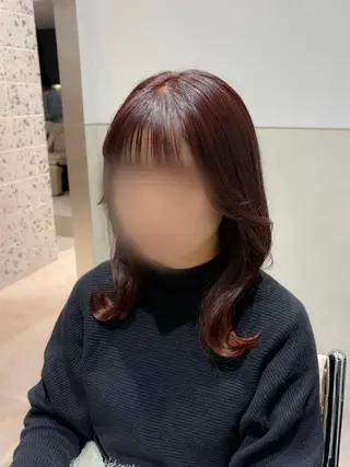 セミロング カラー SALOWIN京都河原町suite店所属・うる艶カラー／ 髪質改善／arisaのヘアスタイル