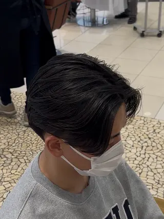 ショート パーマ メンズ メンズ特化/勝田駅/ 佐和駅/鈴木輝瑠/のヘアスタイル