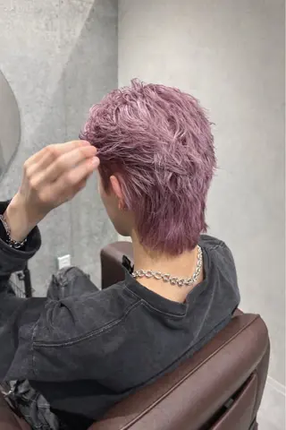 カラー メンズ 汐 李のヘアスタイル