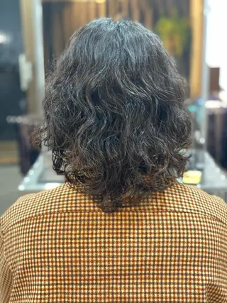 ミディアム パーマ メンズ DAB.HAIRworks所属・神山 陽菜のヘアスタイル