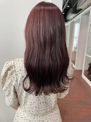 ロング カラー gotoday　shaire　saron所属・miu. ボブ/透け感カラーのヘアスタイル