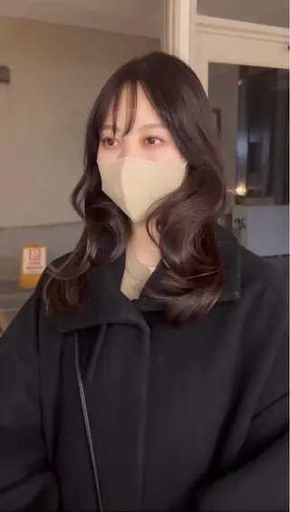 セミロング 艶レイヤー🍊 加藤隆也のヘアスタイル