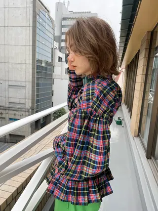 ショート カラー ショート/ボブ/ 心斎橋/宮脇美奈のヘアスタイル