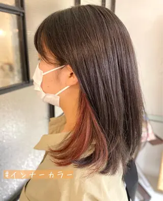 ミディアム カラー 平田 健一のヘアスタイル