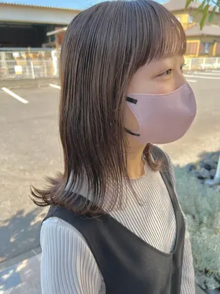 ミディアム カラー ヘアアレンジ Artist 藤﨑紘成のヘアスタイル