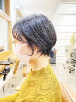 ショート カラー newline銀座所属・👑銀座ショート/ 絶壁補正/金子涼👑のヘアスタイル