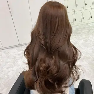 ロング カラー ヘアアレンジ 🤍韓国ヘア特化 🤍力丸🤍のヘアスタイル
