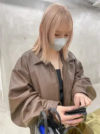 セミロング カラー yiye 青山所属・無料カットモデル募集 🌱ひょうがのヘアスタイル