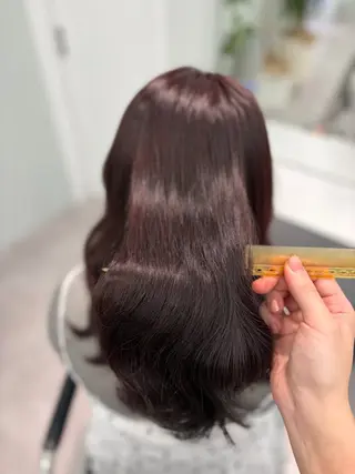 セミロング Meena by  urban所属・iroha/名古屋/ 暖色カラー/髪質改善のヘアスタイル