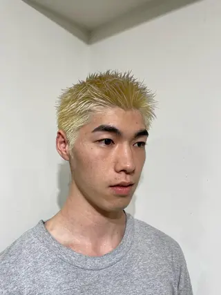 カラー メンズ 🐬脱白髪染めカラー 清水大世🐬のヘアスタイル